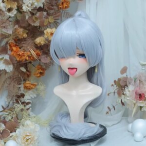 (NFD312-16)Customize Full Head With Lock Pretty Female/Girl Japanese Animego Character Kig Cosplay Kigurumi Mask Crossdress Doll