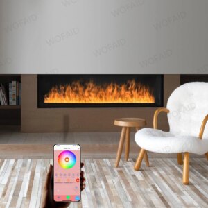 Safe Decorative Mist Fireplace with Water Vapor Humidifier Simulated Flame LED Flame Effect Electric Fireplace for Home Decor