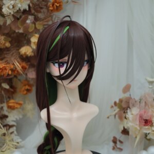 Customize Character Female/Girl Resin Kig Full Head With Lock Anime Cosplay Japanese Anime Kigurumi Mask