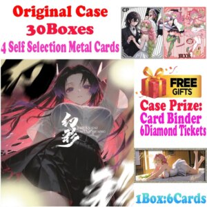 2025 Newest Case Wholesale Huancai Culture Demon Slayer Card Diamond Ticket Waifu Shinobu Playing Card CCG TCG Art Gift