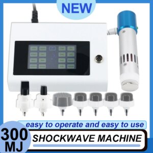 300MJ Professional Shockwave Therapy Machine For Men ED Treatment Tennis Elbow Pain Relief Easy Operation Shock Wave Equipment