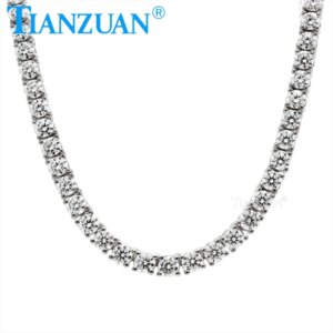 Tennis Chain Bracelet 10mm One Row Moissanite Iced Out Necklace 925 Silver Link For Men Women Hip Hop Jewelry Luxury Bracelet