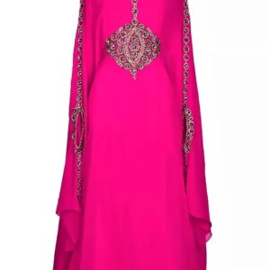 Dubai African Dress Decorated Exquisitely Long Fashion Trend In Europe and America