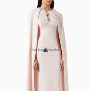 Vindal Sleeveless O-Neck Rhinestone Formal Party Dress A-Line Floor-Length Elegant Saudi Customized Luxury Evening Dress 2025