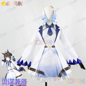 COFUN Anime Pretty Derby Daring Tact Cosplay Costume Halloween Outfits Women Dress Lovely Dress Wig