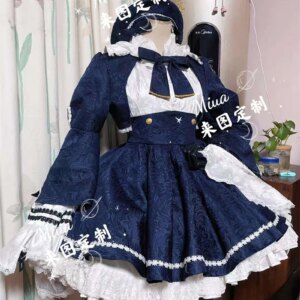 Cos-Mart [Customized] Game Azur Lane Umikaze Cosplay Costume Gorgeous Lolita Dress School Uniform Party Role Play Clothing