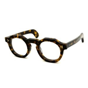 Irregular Shape Hand Made Italy Super-Thick Acetate Men Women Vintage Retro Spectacle Frame Prescription Lens PL-004