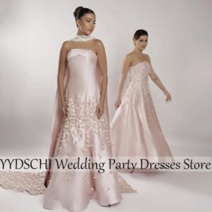 Customized 2025 Evening Dresses Dubai Party Dresses Strapless Embroidery Sheath Sexy Exquisite Prom Dresses for Women Ball Gown