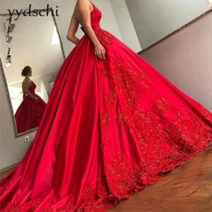 Party Dresses Saudi Arabia Dubai Exquisite 2025 Prom Dresses Red Princess 2025 for Women vestidos para mujer Formal Evening Gown