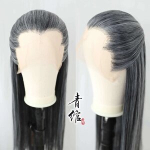 Ancient Costume Men’s Film And Television Grandpa Hand Hook Beauty White Performance Cosplay Wig Cosplay Cosyume Halloween