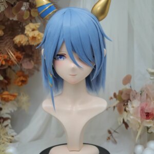 (NFD311-10)Customize Full Head With Lock Pretty Female/Girl Japanese Animego Character Kig Cosplay Kigurumi Mask Crossdress Doll