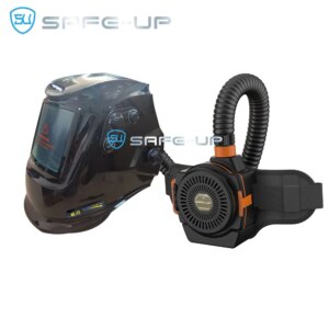 SAFEUP Professional Welding Helmet Air Purifying Fed Powered True Color Auto Darkening Welding Mask Hood Cap CE Dust Removal