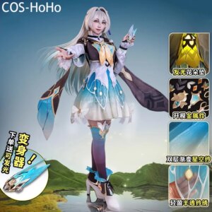 COS-HoHo Honkai: Star Rail Firefly Game Suit Sweet Lovely Dress Uniform Cosplay Costume Halloween Party Role Play Outfit Women