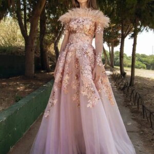 Vintage Pink Prom Dresses Off Shoulder Feathers Evening Dresses Glitter Sequins Customized Graduation Homecoming Party Gowns