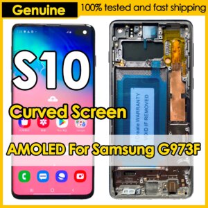 OEM Amoled For SAMSUNG Galaxy S10 Screen Replacement G973F/DS G973U G973 G973 Display Touch Curved Screen Digitizer Repair