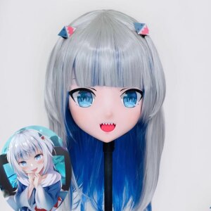 Full headband lock Customize Full Crossdress Doll Female/Girl Cartoon Character Kig Cosplay Japanese Anime Kigurumi Masks