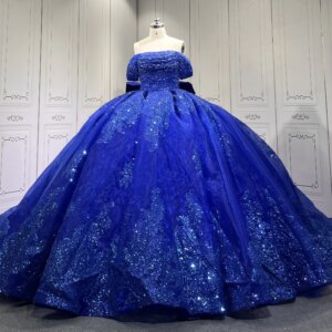 2024 Blue Quinceanera Dresses Princess Ball Gown Lace Appliques Sweetheart Girls Sweet 15 Vestidos De 15 Anos