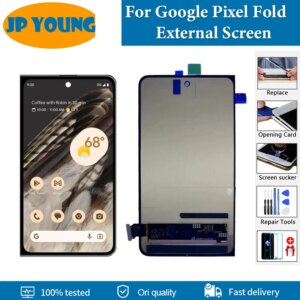5.8″ Original Secondary Screen For Google Pixel Fold LCD Display Touch Screen Digitizer For Google Pixel Fold Small LCD Replace