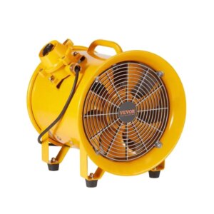 Portable Ventilator Heavy Duty Cylinder Fan 350W Shop Exhaust Fan 1942CFM 9.8ft Power Cord Industrial Utility Blower for Dust