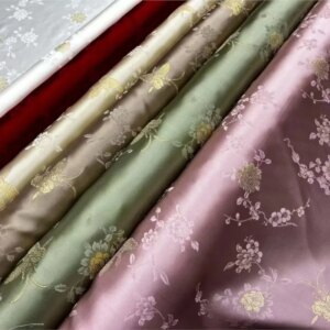 New product 19 momommee silk woven gold jacquard fabric elegant armor dress cheongsam