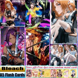 New Floating Light Collection Anime Bleach A5 Flash Cards Third Bullet Bound Path 81: Breaking the Sky Anime Characters Cards