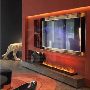 5 year warranty automizing 5d simulation flame vapor mist water electric steam fireplace 120cms