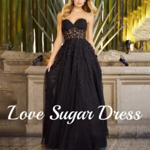 A Line Tulle Evenig Dress For Women Sweetheart Sleveeless Prom Dresses Lace Applique Long Formal Party Gowns vestidos para mujer