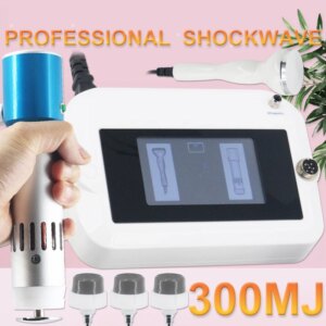 300MJ Shockwave Therapy Machine 2 IN1 Shock Wave Body Relaxation Massage For ED Treatment Ultrasonic Pain Relief Massager 2025