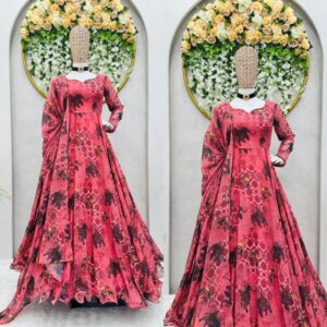 Pink Gown Salwar Kameez PakistanI Indian Wedding Party Costumes Dress