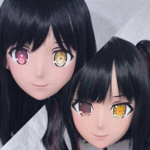 (GLA003)Customize Character Crossdressing Female/Girl Resin Full/Half Head With Lock Anime Cosplay Japanese Anime Kigurumi Mask