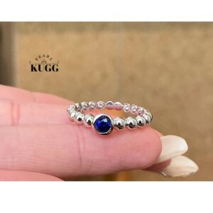 KUGG 100% 18K White Gold Rings Fashion INS Style 0.35carat Natural Emerald Gemstone Ring for Women Anniversary Gift Fine Jewelry