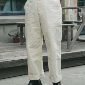 Rugged Bronson Naval Heritage Work Pants Wide Straight Leg Men’s Casual Trousers High Rise