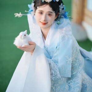 Travel shoot dress set traditional big sleeve shirt ethnic style wedding