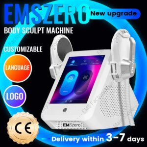 EMSzero EMS Body Slimming Sculpting in Sculpt Machine 200HZ Weight Lose Electromagnetic Muscle Fat Removal with 4 Handle