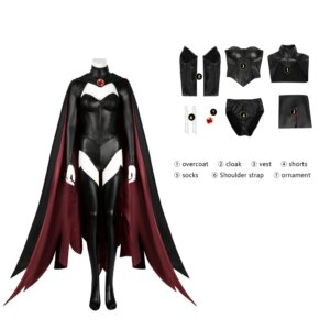 X Police ’97 Super Villain Red Queen Madelyne · Pryor Role Play Costume Halloween Carnival Performance Jacket Cloak Costume