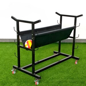 Volleyball Transport Cart, Portable Equipment, 6 Pole