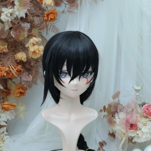 Customize Character Female/Girl Resin Kig Full Head With Lock Anime Cosplay Japanese Anime Kigurumi Mask