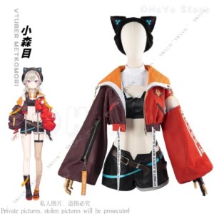 Vtuber Komori MET Cosplay Costume Virtual Character Full Set Halloween Role Play Performance Costumes Woman Daily Outfit