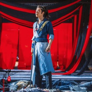 Film and television outfit, Xiao Zhan, same style men’s Hanfu, black martial arts sword, customer service, worn-out Jianghu