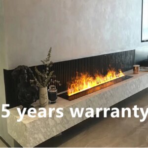 5 Years Warranty Humidifie Fog Fire Led Strip Water Vapor Electric Fireplace 4d 60 Inch