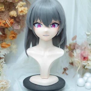(NFD-14-24)Customize Full Head With Lock Crossdress Doll Female/Girl Japanese Anime Cartoon Character Kig Cosplay Kigurumi Mask