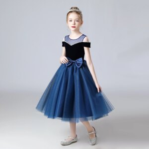 Customized  Sleeveless Big Bow Dress Girls First Communion 2025 A Line Kids Birthday Party Junior Bridesmaid Dresses