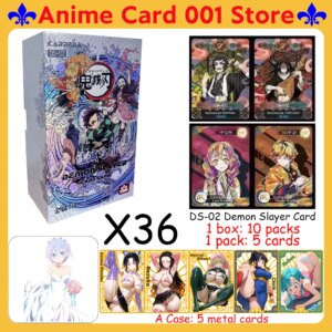 out of print Case Spot wholesale DS-02 English version Demon Slayer  Collection Card Rare Anime Board Game Toys Gifts