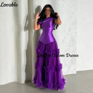 Customized Dresses For Special Occasions A-Line Scoop Neckline Floor-Length Evening Dresses Flowers Zipper Up Short Sleeves