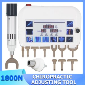 Electric Chiropractic Adjusting Instrument Intensity Therapy Spine Correction Gun Pain Reduce Massage 1800N Chiropractic