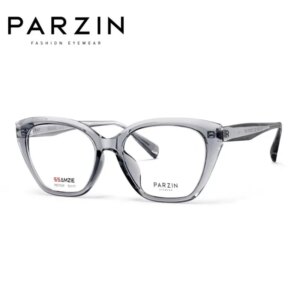 PARZIN New TR Black Myopia Eyeglasses Frame Lightweight Cat Eye Prescription Optical Glasses Frame Women’s 31029