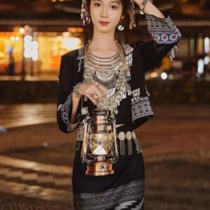 New Miao Clothing Miao’ S Girl Family Dress Travel Photography Ethnic Style