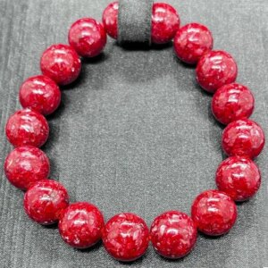 UMQ Premium Red Agate Beaded Bracelet Handmade Lucky Charm Bracelet for Men and Women, Best Gift for Loved Ones