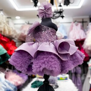 Mvozein Puffy Girl Wedding Party Dress One Shoulder Princess Dress Child Kid Birthday Dresses Graceful Formal Dress