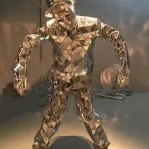 Mirror costume cosplay lens costume mechanical dance props party show Shang Yan robot